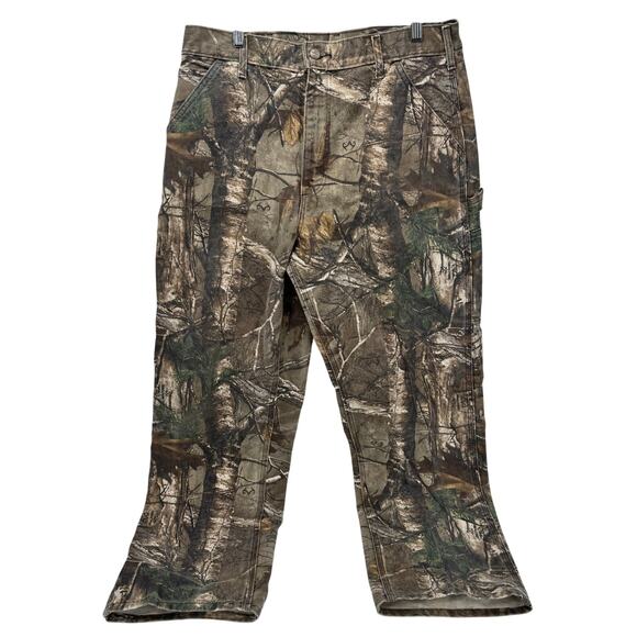 Carhartt Camo Pants Mens 34x32 ACTUAL Realtree Xtra B235-977 Utility Made in USA - Picture 2 of 10